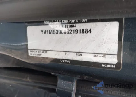 2006 Volvo S40 2.4I из США, поврежденный, VIN YV1MS390862191884